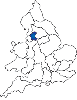 Map of English and Welsh RC dioceses with Salford highlighted