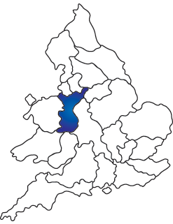 Map of English and Welsh RC dioceses with Lancaster highlighted